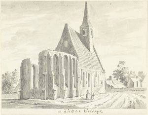 View of the White Church in Noordwijkerhout by Hendrik Tavenier