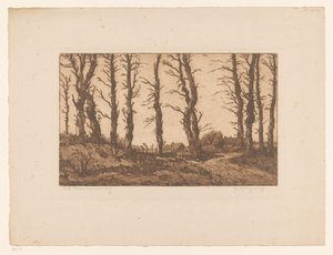 Old Blaricummerweg by Hendrik Weegewijs (signed by artist)