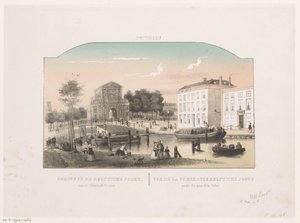 View of the Delft Gate in Rotterdam by Hendrik Wilhelmus Last (attributed to)