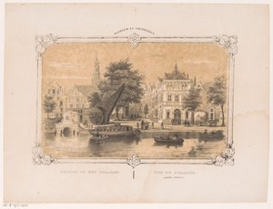 View of the Spaarne with the Crane and the Weigh House by Hendrik Wilhelmus Last