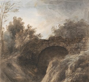 Bridge Over a Deep Gorge by Heneage Finch fourth Earl of Aylesford
