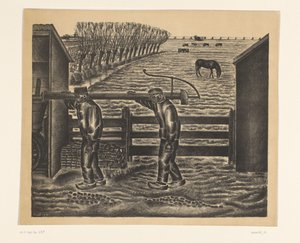 Two Farmers in a Landscape