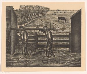 Farmers with Pump