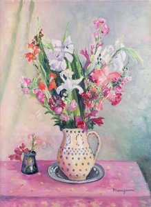 Gladioli in a Vase
