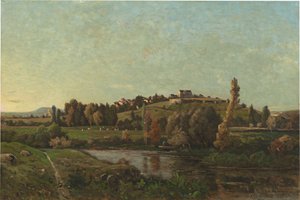 Landscape in Auvergne by Henri-Joseph Harpignies