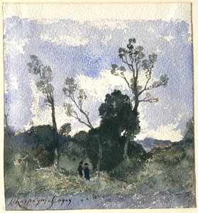 Wooded Landscape by Henri-Joseph Harpignies