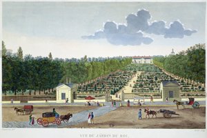View of the Jardin du Roi in Paris from the bridge of Austerlitz, engraved by Claude Fortier (1775-1835) by Henri (after) Courvoisier Voisin