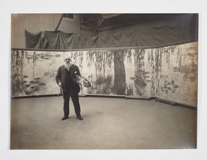 Claude Monet with his Palette in Front of his Work 