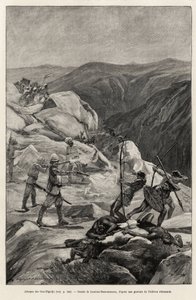 Oua-Elgedjo Attack. Engraving by Laurent Desrousseaux to Illustrate the Story 