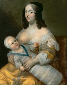 Louis XIV as an Infant with His Nurse Longuet de La Giraudière