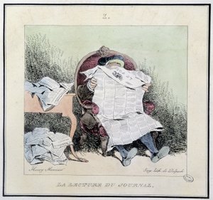 Reading the Newspaper - in 