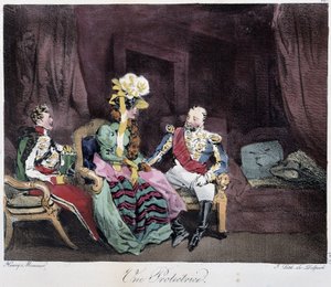A Protector - in “Esquisses parisiennes” by Henri Monnier, ed. Delpech, Paris