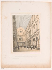 Interior of the Royal Saint-Hubert Galleries in Brussels (Interior of the Saint Hubert Galleries) by Henri Borremans (attributed to)