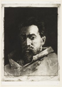 Self Portrait, c.1888 by Henri Charles Guérard