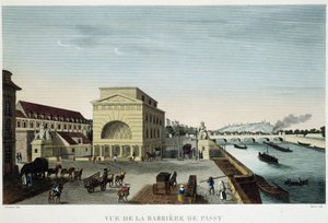 Barrière de Passy - in “Vue de Paris en 1810: les barriers de Paris” by Courvoisier
