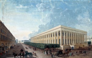 The Stock Exchange and the Place de la Bourse in Paris