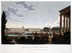 View of Place Louis XV - Paris by Courvoisier