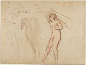 Sheet of Studies by Henri Cros