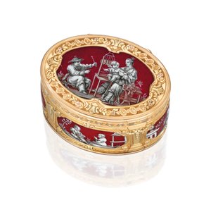 A Louis XV Vari-Colour Snuff-Box