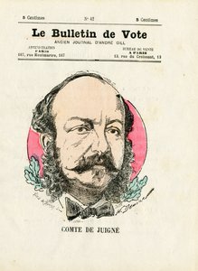 Ballot 2nd series, Satirical in Colors: De Juigne Comte by Henri Demare