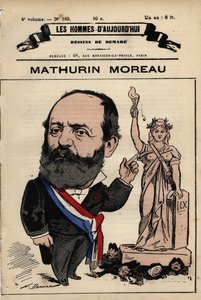Cartoon of Mathurin Moreau from 