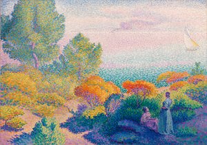 Two Women by the Shore, Mediterranean