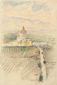 View Over Santa Maria degli Angeli Near Assisi by Henri Edmond Cross