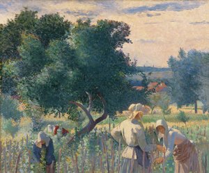 Women Tying the Vines
