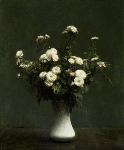 Vase of Chrysanthemums by Henri Fantin-Latour