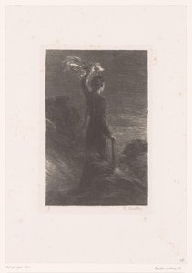 Isolde Gives Tristan the Agreed Signal (Tristan and Isolde. Act II. Signal in the Night) (Life and Works of Richard Wagner) by Ignace Henri Jean Fantin Latour