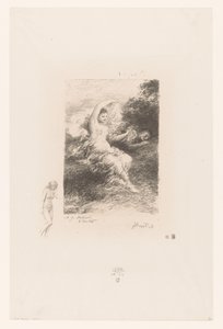 Lydé Watches Over Her Sleeping Lover (series title: Poems of André Chénier)