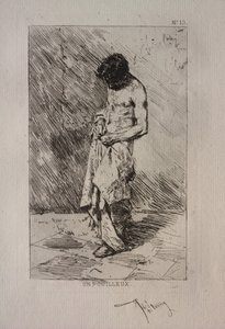 Man Searching for Fleas by Ignace Henri Jean Fantin Latour
