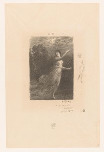 Nymph Fleeing from Satyr
