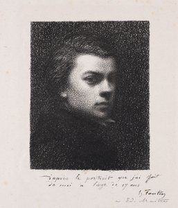 The Artist at 17 Years by Ignace Henri Jean Fantin Latour