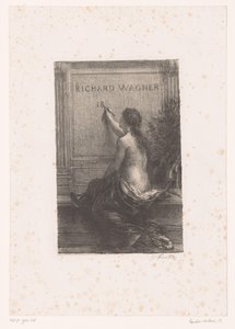 Title Page for: Richard Wagner, His Life and Works (Immortality) by Ignace Henri Jean Fantin Latour
