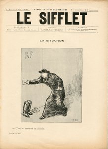 Le Whistle, number 14, Satirical in B & W by Henri Gabriel Ibels