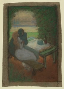 Lovers in an Arbor by Henri Gabriel Ibels