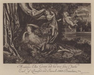 Nell Gwyn and her two sons, Charles, Earl of Burford, and James, Lord Beauclerk