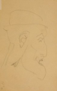 Portrait of an Old Man, right profile by Henri Gaudier Brzeska