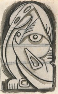 Relief Design of a Seated Female Figure by Henri Gaudier Brzeska