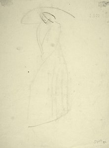 Standing Female with a Large Hat by Henri Gaudier Brzeska