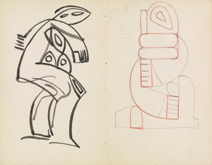 Study of a Female Figure, Abstract Figure Study by Henri Gaudier Brzeska