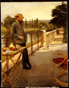 An Elegant Man on a Terrace by Henri Gervex
