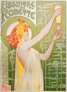 Food and Beverage. Absinthe Robette. Poster by Henri Privat Livemont, Belgium