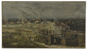 Battle of Champigny - Episode of the 1870 war, ca. 1882 by Henri J.F. (1844 1910) Rousseau