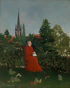 Woman in a Landscape, c.1899 by Henri J.F. 1844 1910 Rousseau