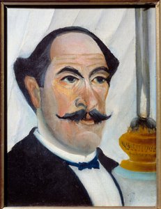 Self Portrait with Lamp by Henri J.F. Rousseau