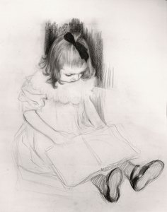 Girl Reading by Henri Jacques Edouard Evenepoel