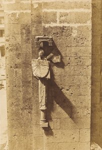Angel Holding a Sundial, at the Church of Chartres, 1852 by Henri Jean-Louis Le Secq