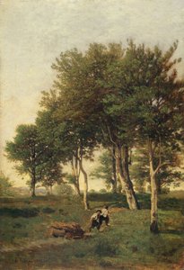 Landscape with Two Boys Carrying Firewood, 1894